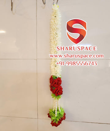 Sharu Space Short Roses String with Pearl Bunch