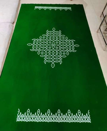 Sharu Space Kollam Velvet BackdropGreen
