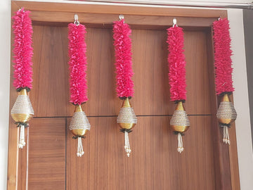 Sharu Space Cloth hanging Garland, pink (1.5ft)