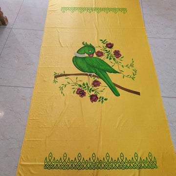 Sharu Space Satin Parrot Print Backdrop