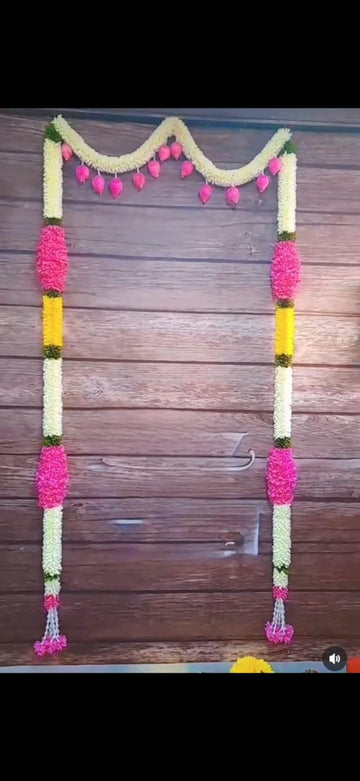 Sharu Space Pineapple Gajamala with Lotus Buds