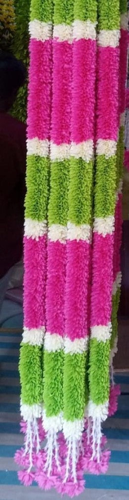 Sharu Space Fabric String Pink & Green - 7ft