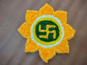 Sharu Space Mini Rangoli Mat Design 3 - 1.3ft