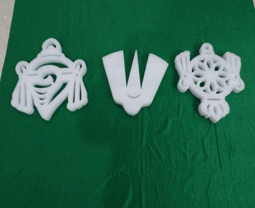 Sharu Space Foam Shanku Chakra Namam Set - 1ft Each