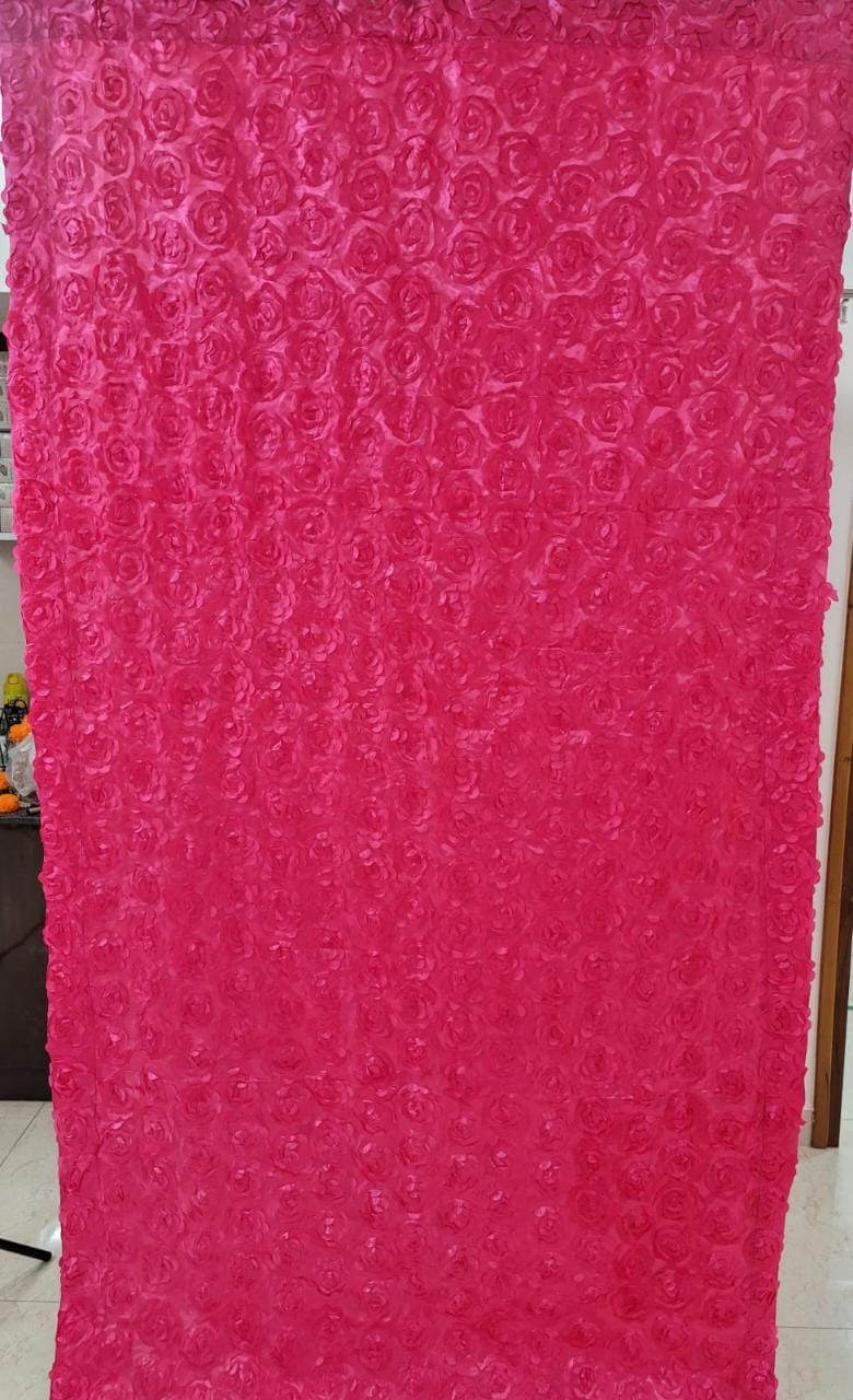 Sharu Space 8ftx4ft Flower Backdrop, Pink