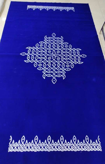 Sharu Space Kollam Velvet BackdropRoyal Blue