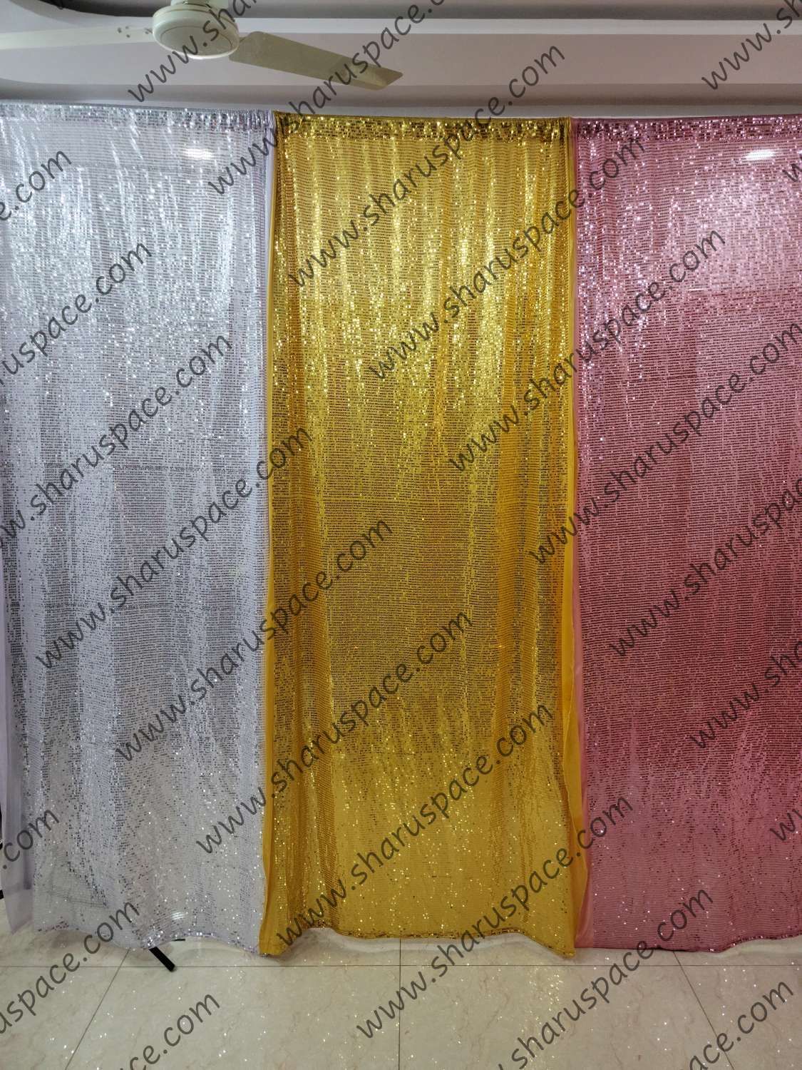 Sharu Space 8ftx4f Sequin Cloth Backdrop