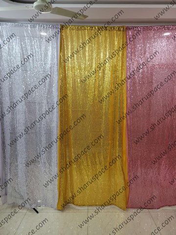 Sharu Space 8ftx4f Sequin Cloth Backdrop