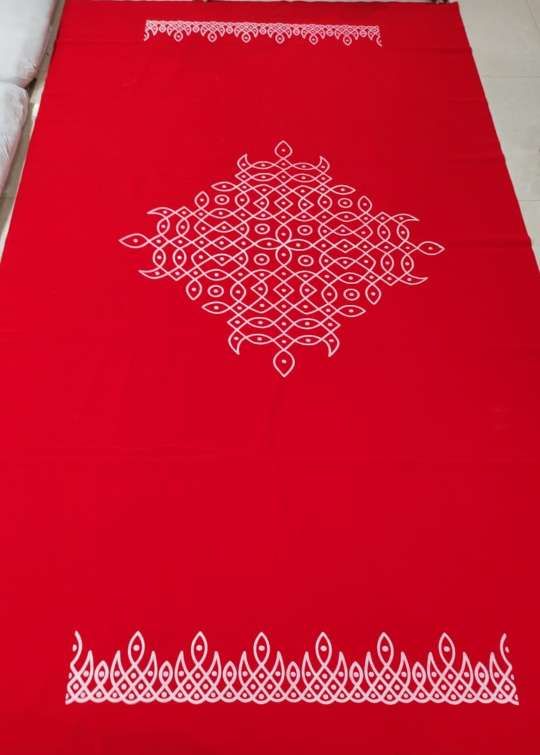 Sharu Space Kollam Velvet BackdropRed