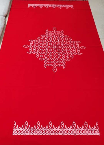Sharu Space Kollam Velvet BackdropRed