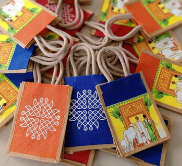 Sharu Space House Warming Jute Bag