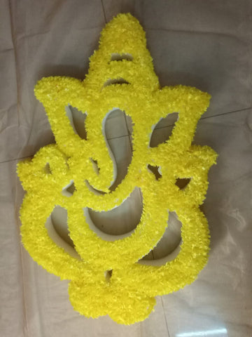 Foam Fur Ganesh Yellow - 2ft