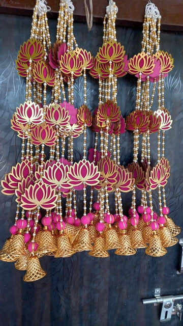 Sharu Space Mdf Lotus Hangings Pair