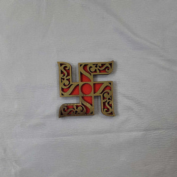 Sharu Space Mdf Swastik - 1pc