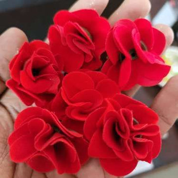Sharu Space Velvet Rose Flowers, Small - 1pc