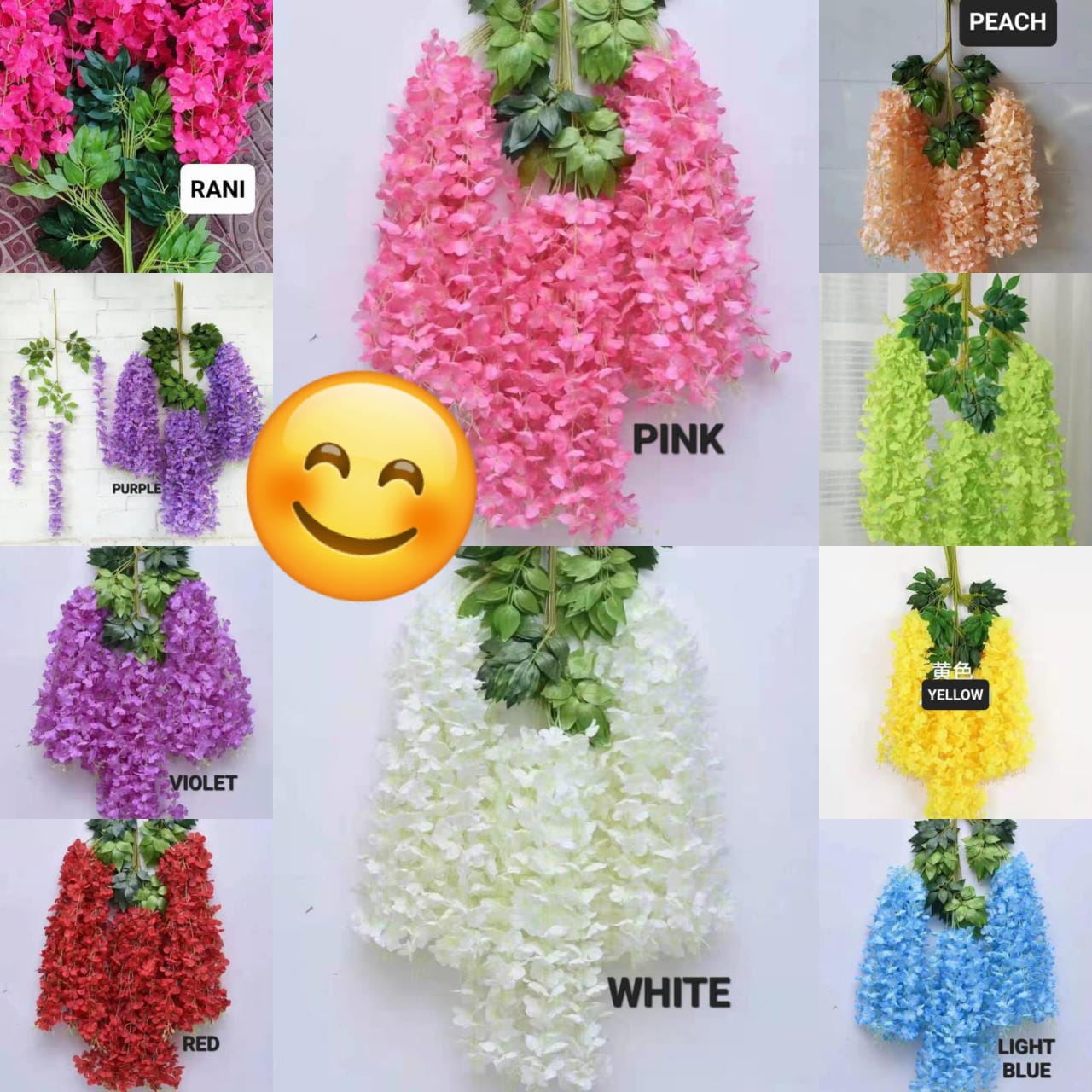 wisteria Flowers Strings - Pack of 12pcs