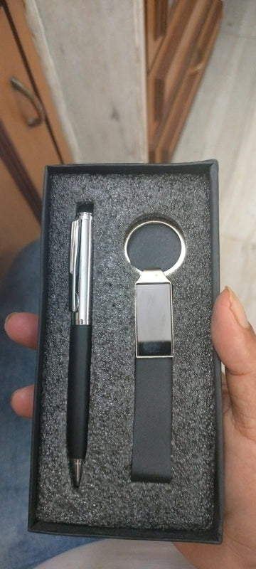 Pen & Keychain Combo - Black