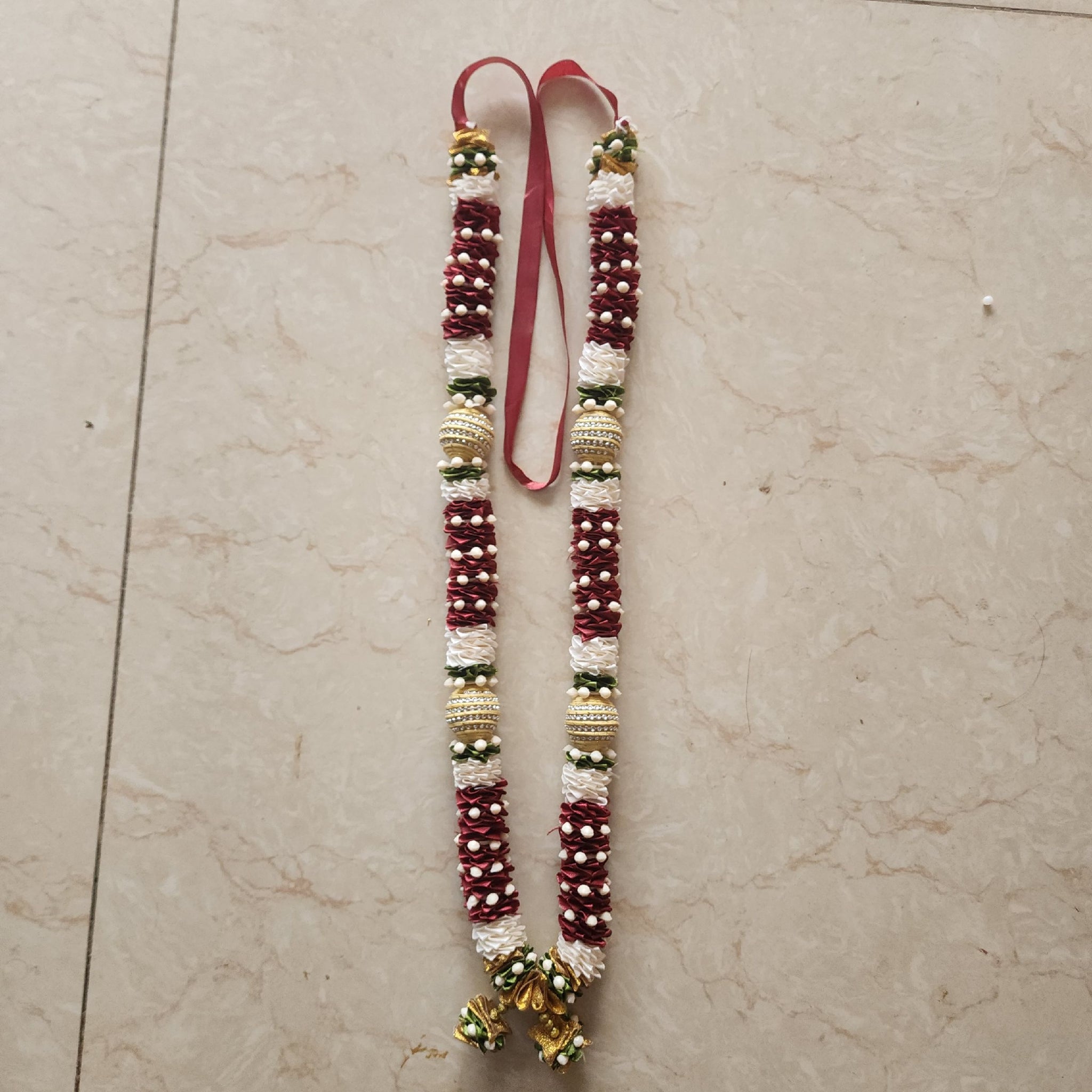 Garland for Ganesh - Maroon