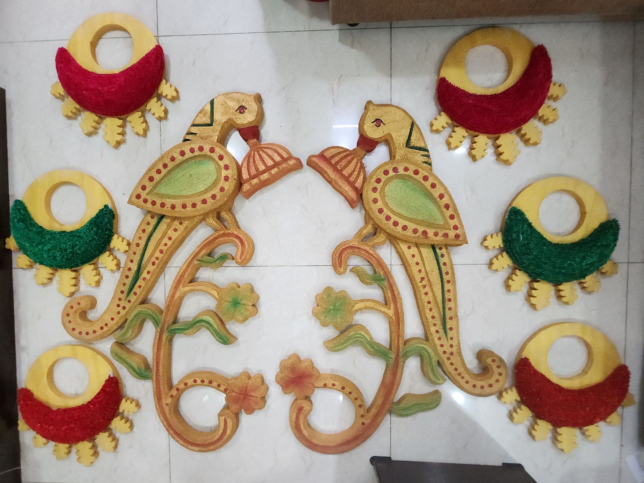 Designer Parrorts with Jhumka Set