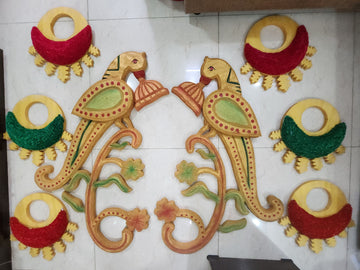 Designer Parrorts with Jhumka Set
