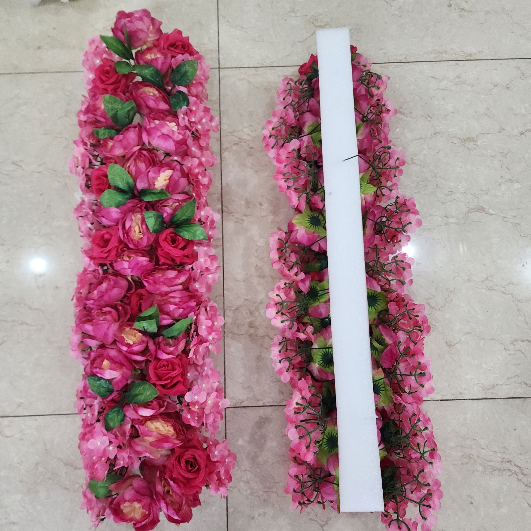 Pink Artificial Flower Panel - 2ft