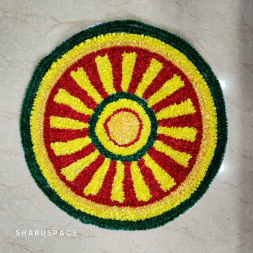 Sharu Space Canvas Rangoli Mat - Design 4