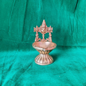Sharu Space Brass Balaji Face Diya
