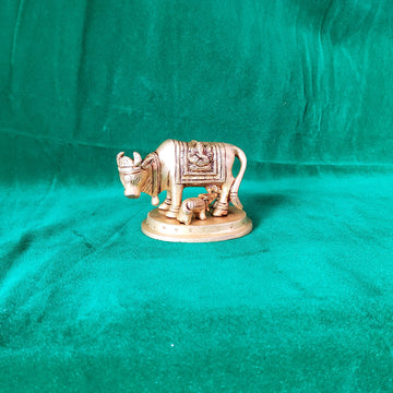 Sharu Space Brass Cow and Calf - Small