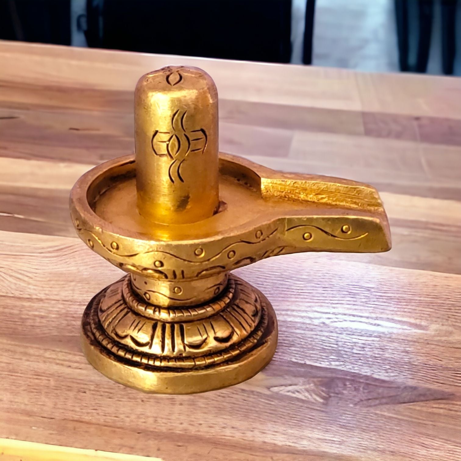 Sharu Space Brass Shivling