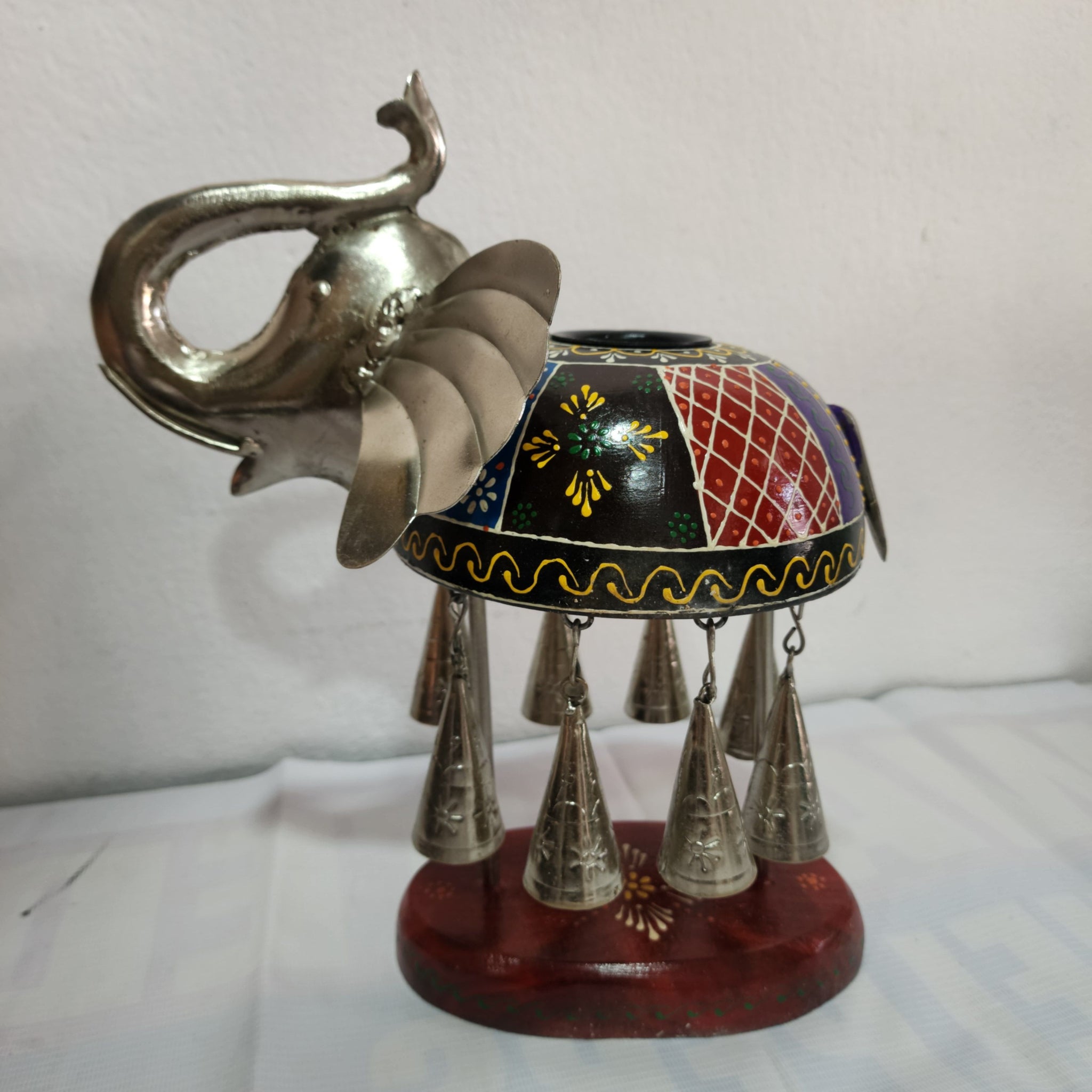 Sharu Space Metal Bell Elephant - 1Pc