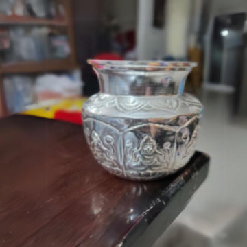 Sharu Space Ashtalaxmi German Silver Designed Kalash
