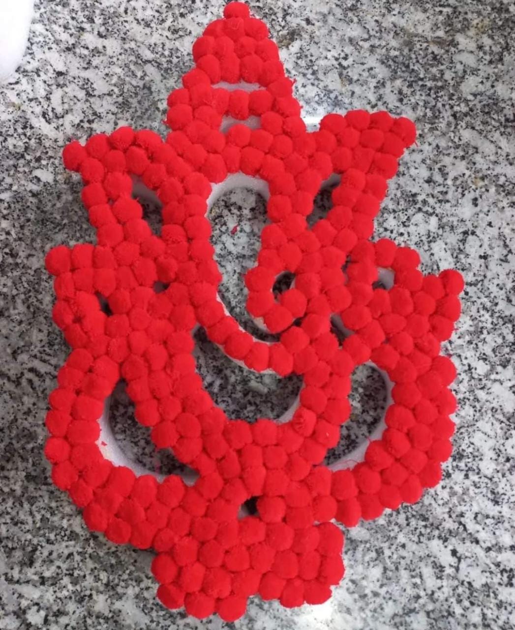 Sharu Space Foam Ganesh with Red PomPom - 2ft