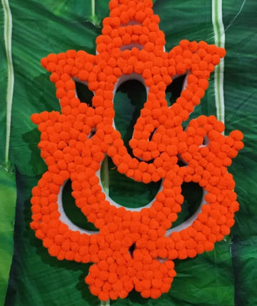 Sharu Space Foam Ganesh with Orange PomPom - 2ft