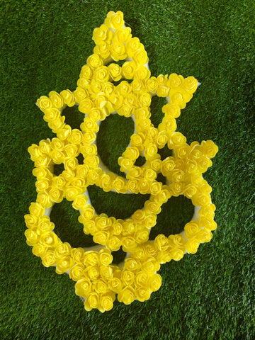 Sharu Space Foam Ganesh with Flowers - 2ft
