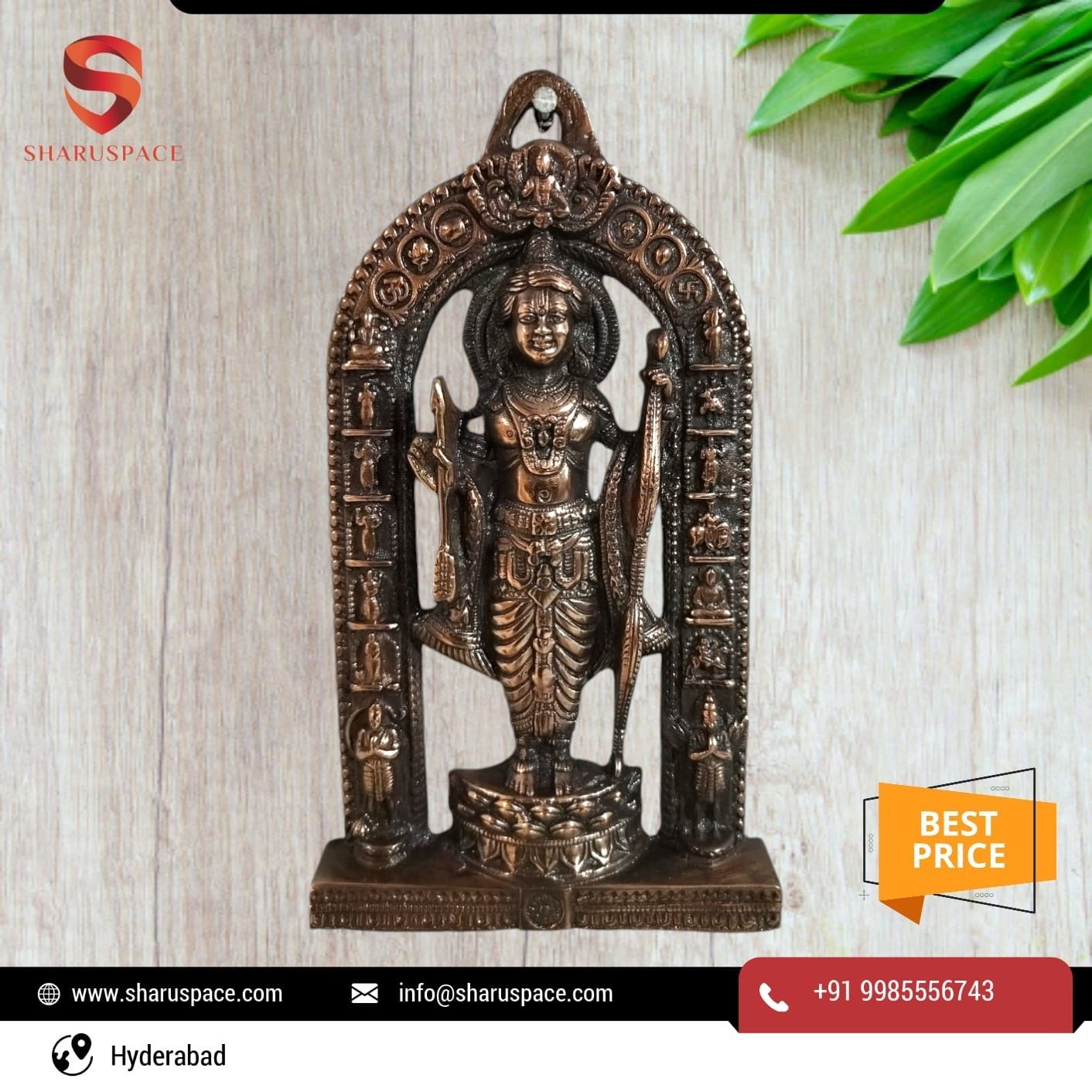 Sharu Space New Ramlala Plate - 13"