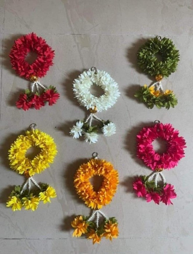 Sharu Space Loop Hangings with Pearl Bunch - 1pc